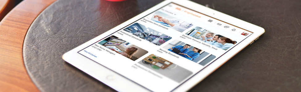 Course Homepage on Tablet
