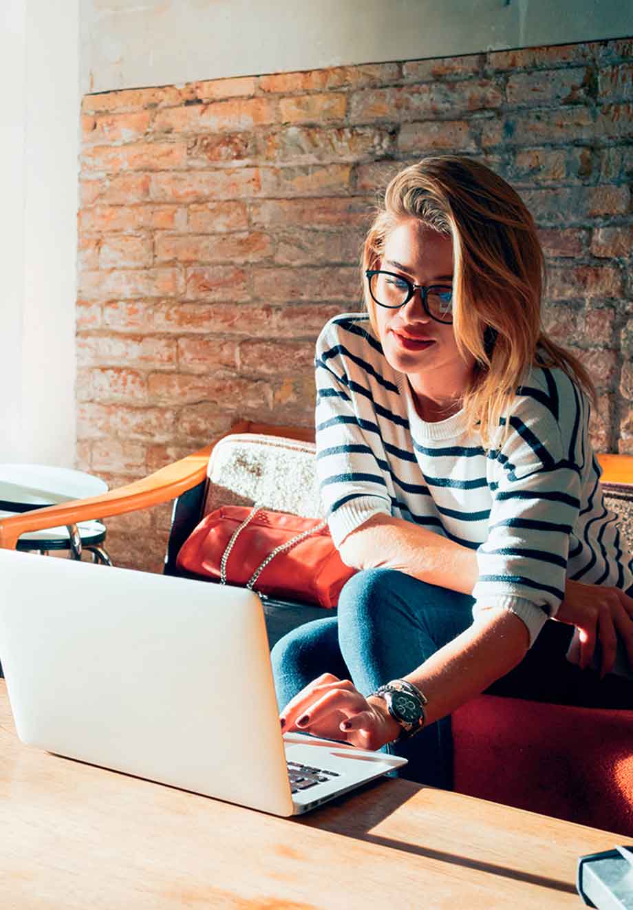 student studying at home with computer