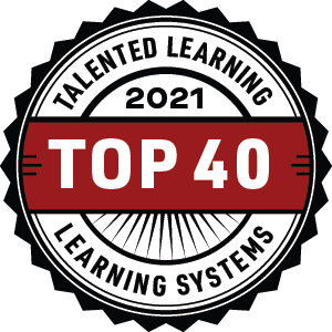 Talented Learning Top 40 2021 Badge