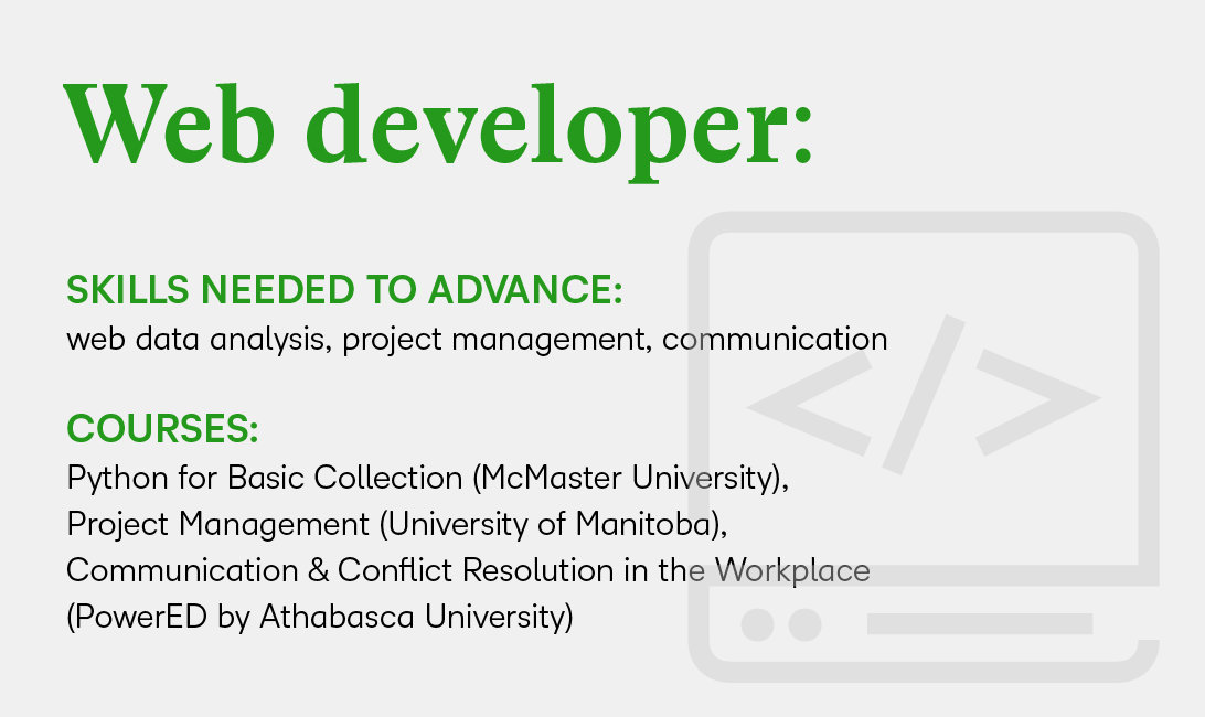 Trainer: Skills needed to succeed: training leadership instruction communicating to teach Courses: Training and Development (York U) Leadership Development in Small Organizations (University of Guelph) Educational Communication (University of Guelph)