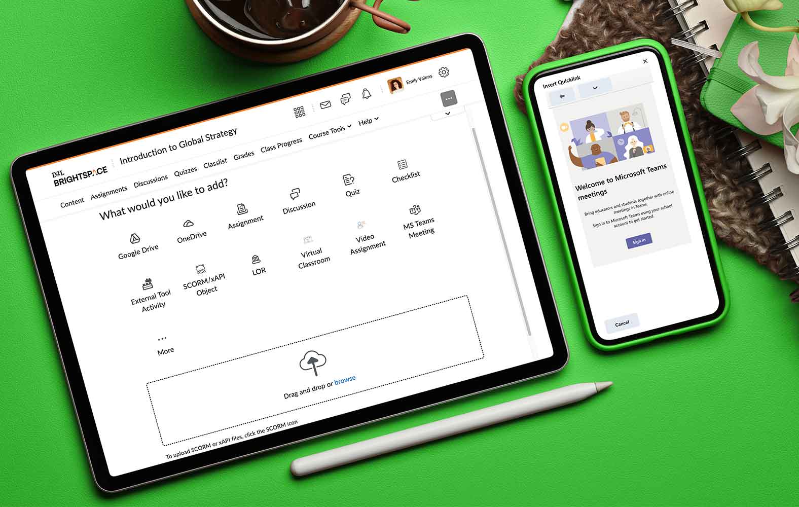 D2L Brightspace integrates seamlessly