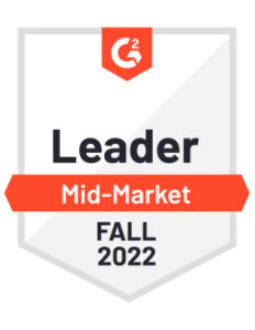 G2 Badge - Leader Mid-Market Fall 2022