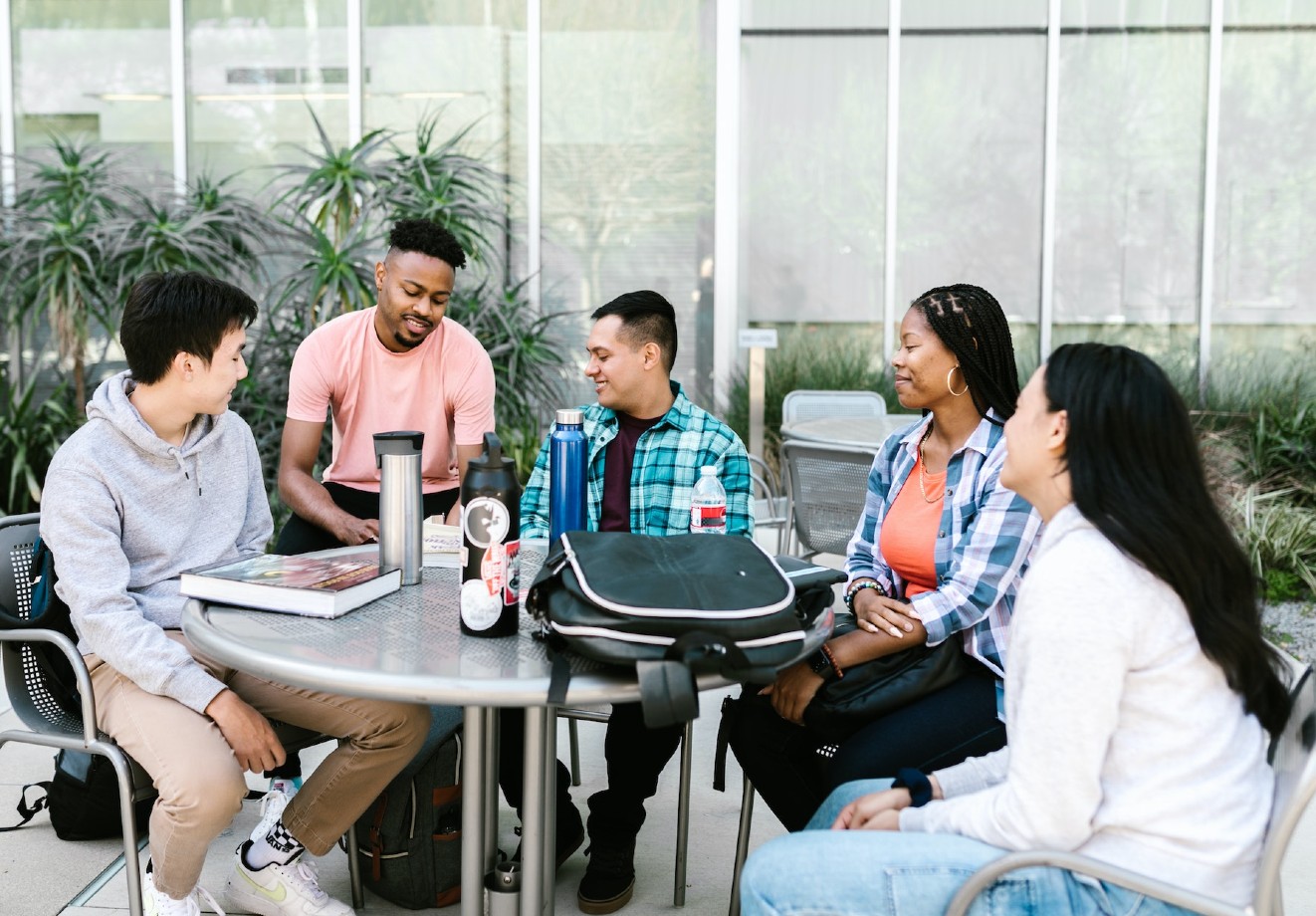 Group of students on campus