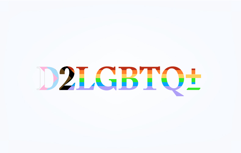 D2LGBTQ+ Logo