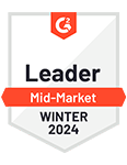 G2 Badge - Leader Mid-Market Summer 2023