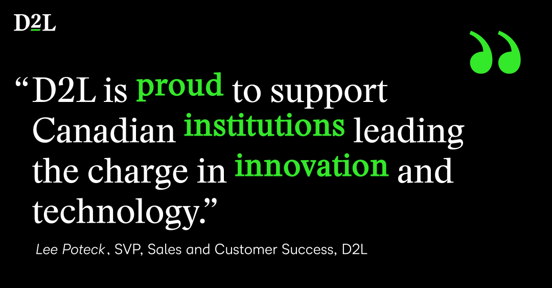 Canadian Polytechnic Leaders Select D2L Brightspace Press Release D2L