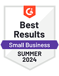 G2 Badge - Best Results Small Business Summer 2024