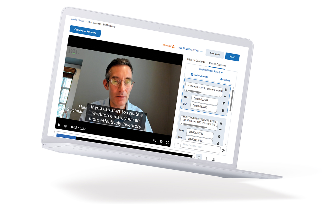 The Completion Summary view in D2L Brightspace