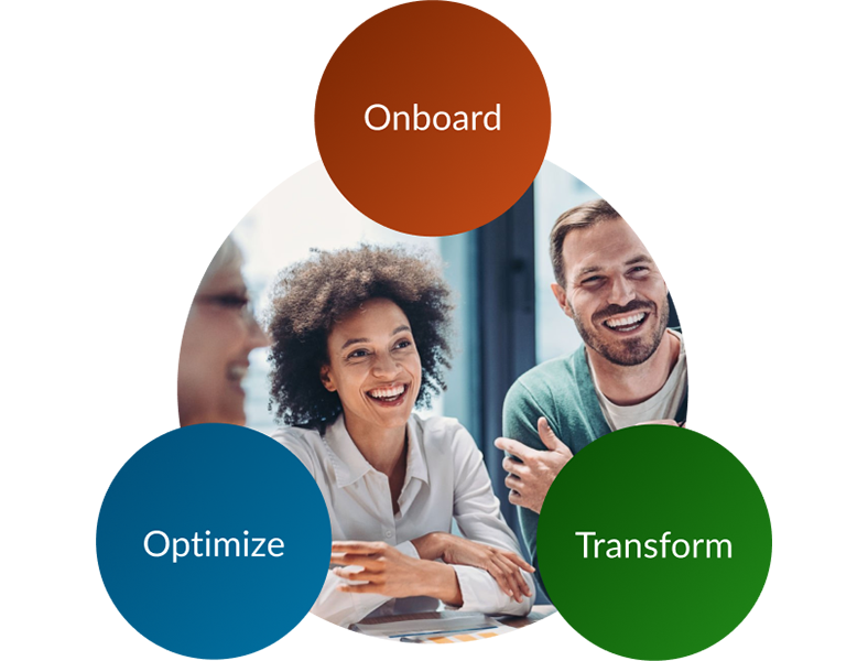 Onboard, Optimize, and Transform