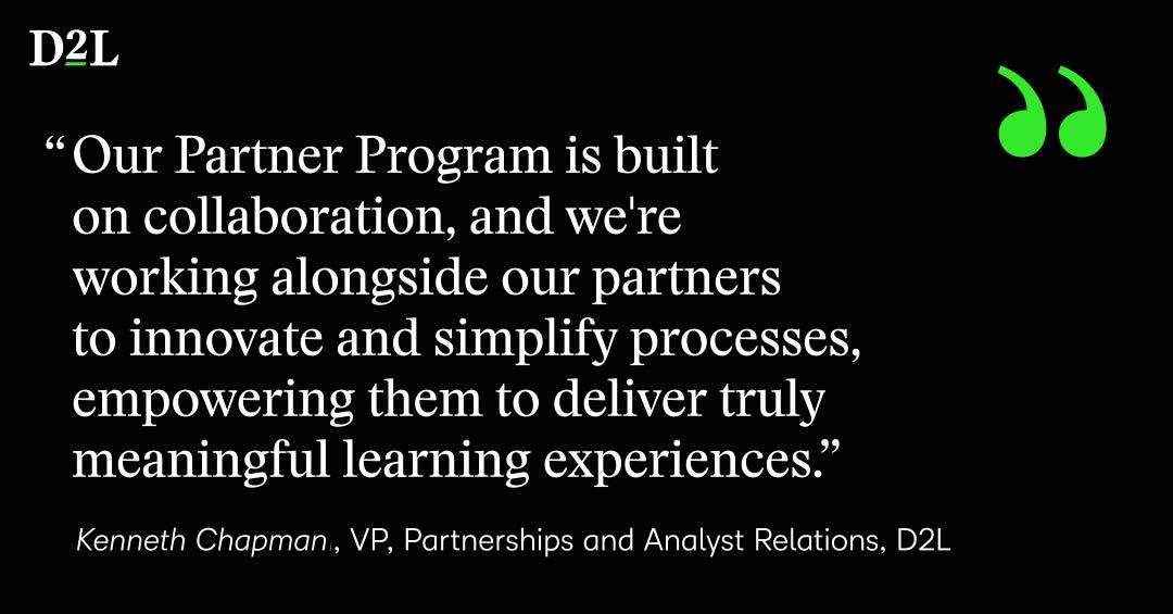 D2L Launches New Partner Program to Empower Leading Learning ...